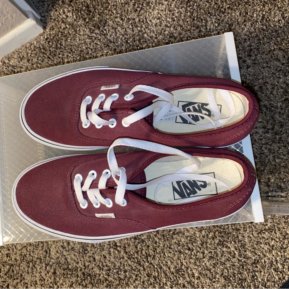 Burgundy vans